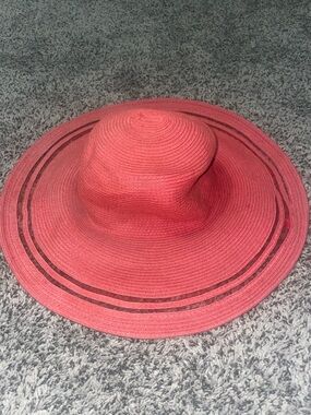 Women's Wide Brim Sun Hat - Red